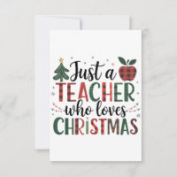 Teacher Gift | Just a Teacher Who Loves Christmas
