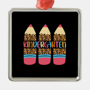 Teacher Gift   Kindergarten Metal Ornament