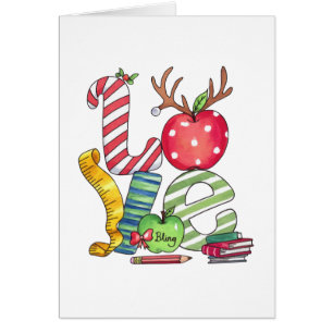 Teacher Gift Love Pencil Apple