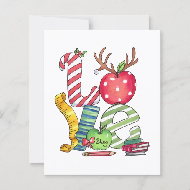 Teacher Gift | Love Pencil Apple (Front)