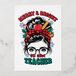 Teacher Gift Merry And Bright Teacher