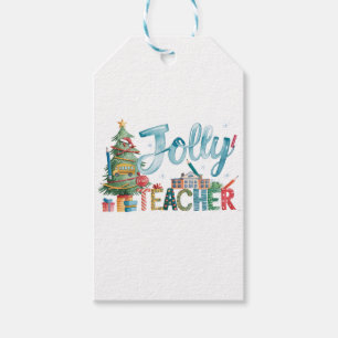 Teacher Gift Merry Christmas Jolly Teacher Tags