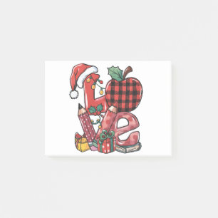 Teacher Gift   Merry Christmas Love Post-it Notes