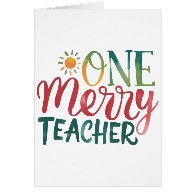 Teacher Gift | One Merry Teacher (Front)