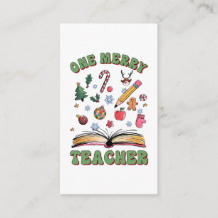 Teacher Gift   One Merry Teacher Enclosure Card
