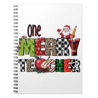 Teacher Gift | One Merry Teacher Notebook