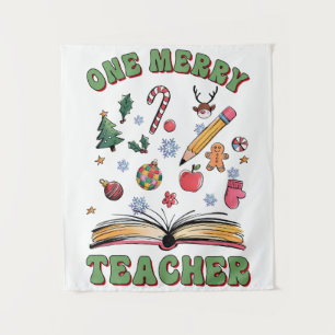 Teacher Gift   One Merry Teacher Tapestry