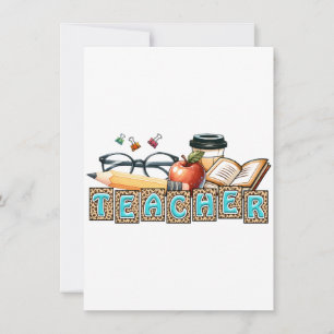 Teacher Gift Pencil Teacher Invitation