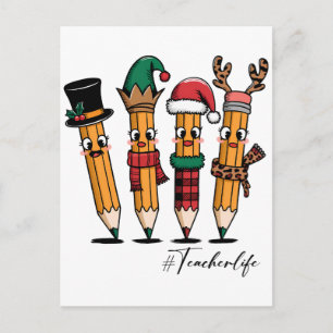 Teacher Gift   Pencil Teacher Life Postcard