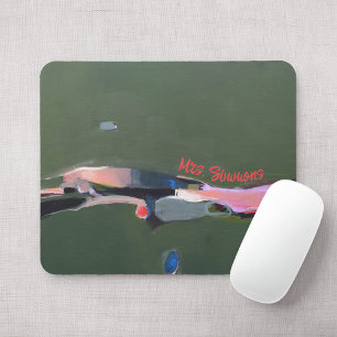 Teacher Gift Personalised Abstract Art Painting Mouse Pad