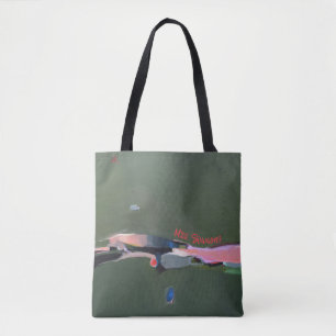 Teacher Gift Personalised Abstract Art Painting Tote Bag