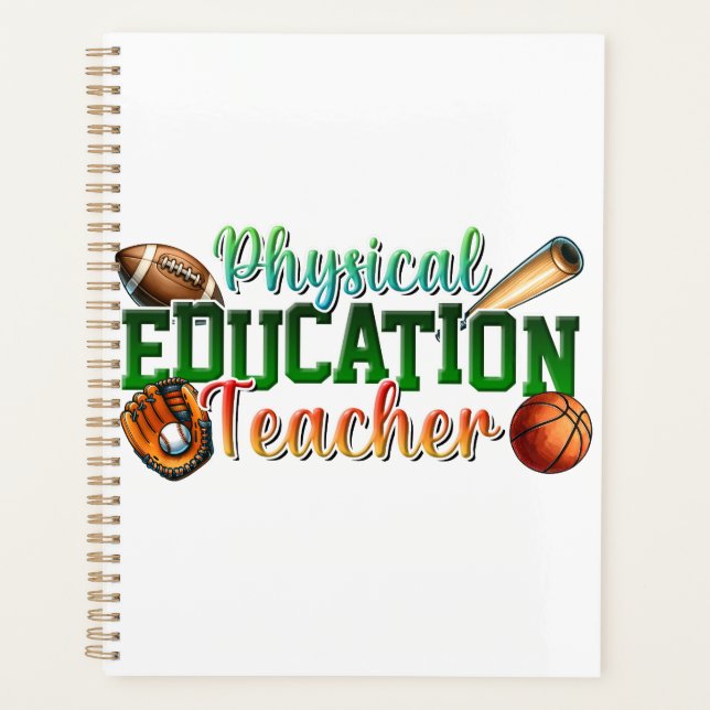 Teacher Gift | Physical Education Teacher Planner (Front)