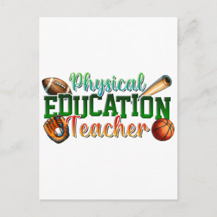 Teacher Gift Physical Education Teacher Postcard