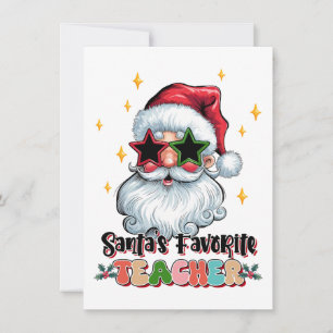 Teacher Gift Santas Favourite Teacher Invitation