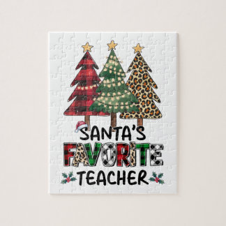 Teacher Gift | Santa's Favourite Teacher Jigsaw Puzzle