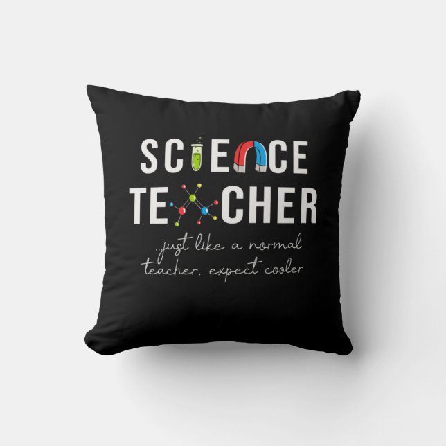 Teacher Gift Science Teacher Cushion (Front)