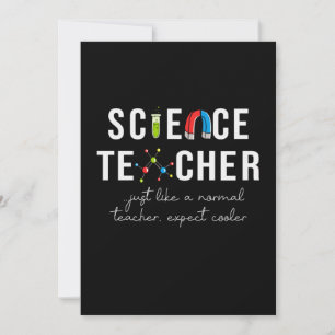 Teacher Gift Science Teacher Holiday Card