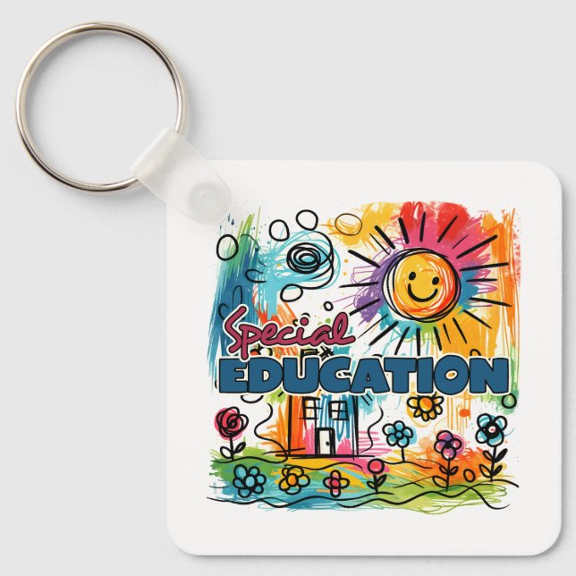 Teacher Gift | Special Education Key Ring (Front)