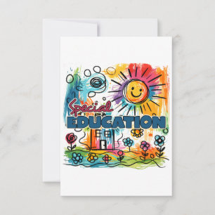 Teacher Gift   Special Education Thank You Card