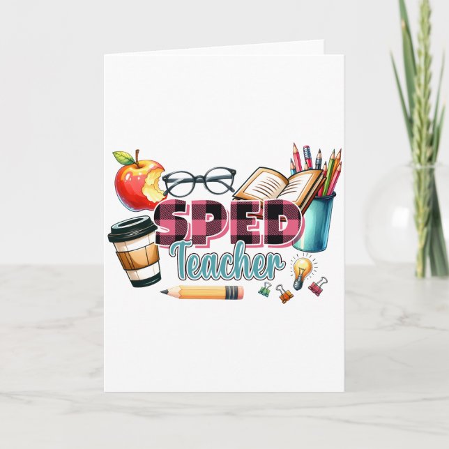 Teacher Gift | Sped Teacher Card (Front)