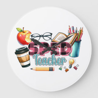 Teacher Gift | Sped Teacher Large Clock