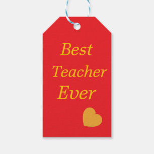 Teacher gift tags