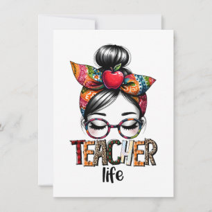 Teacher Gift Teacher Life Card