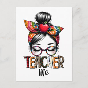 Teacher Gift Teacher Life Invitation Postcard