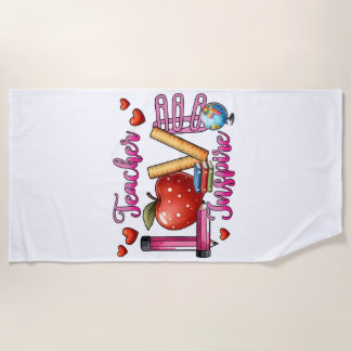 Teacher Gift | Teacher Love Inspire Beach Towel