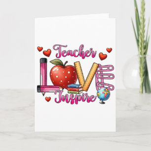 Teacher Gift Teacher Love Inspire Card
