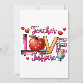 Teacher Gift | Teacher Love Inspire Card