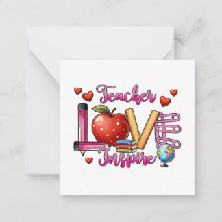 Teacher Gift | Teacher Love Inspire Card