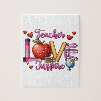 Teacher Gift | Teacher Love Inspire Jigsaw Puzzle
