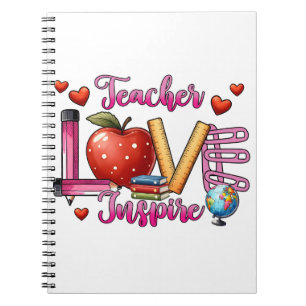Teacher Gift Teacher Love Inspire Notebook