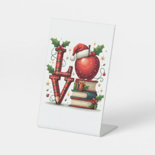Teacher Gift Teacher Love Pedestal Sign