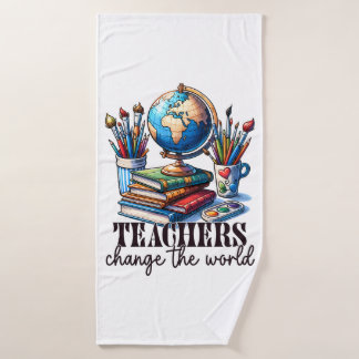 Teacher Gift | Teachers Change The World Bath Towel