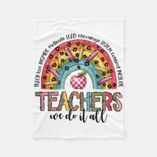 Teacher Gift | Teachers We Do It All Fleece Blanket