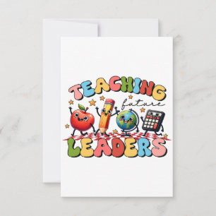 Teacher Gift Teaching Future Leaders RSVP Card