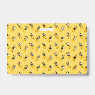 Teacher Gift The Superior Teacher Demonstrates ID Badge