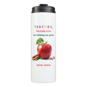 Teacher Gift – Thermal Tumbler Thank You Message