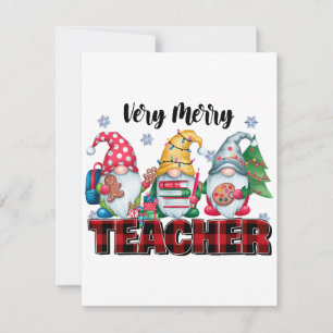 Teacher Gift Very Merry Teacher Invitation