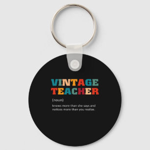 Teacher Gift Vintage Teacher Key Ring