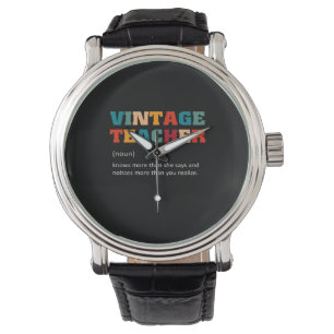 Teacher Gift Vintage Teacher Watch