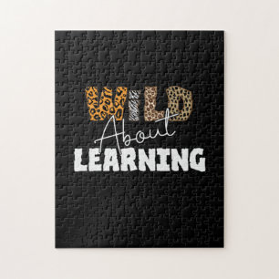Teacher Gift Wild About Learning Jigsaw Puzzle
