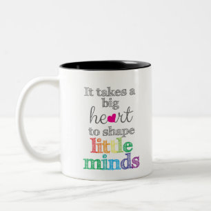 Teacher Gifts: First day of school, teacher Two-Tone Coffee Mug