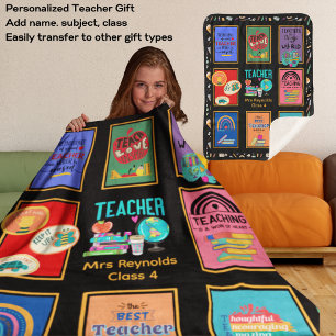 Teacher Gifts for Women Men, Teacher Appreciation Fleece Blanket