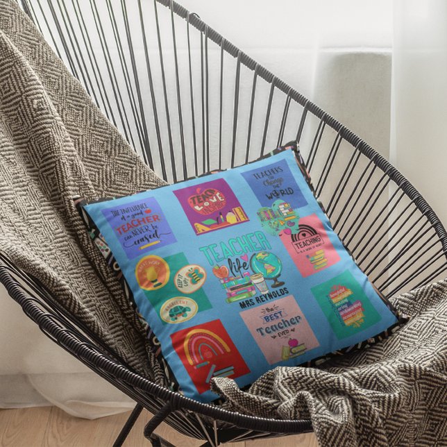 Teacher Gifts Quotes Funny Appreciation Retirement Cushion (Creator Uploaded)