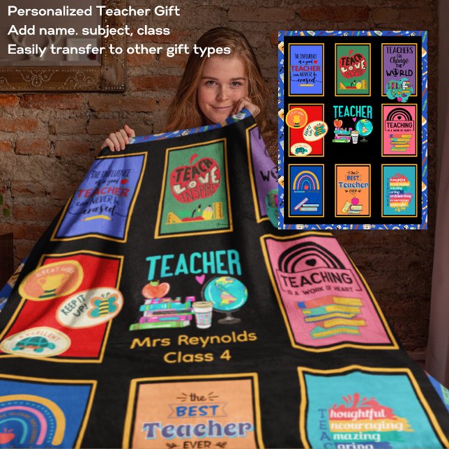 Teacher Gifts Quotes Funny Appreciation Retirement Sherpa Blanket (Creator Uploaded)