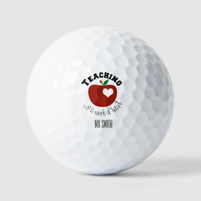 Teacher golf balls personalise it ! (Front)