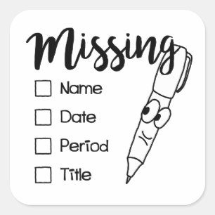 Teacher Grading Papers Student Art Teacher Art Gra Square Sticker